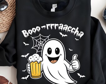 Boo Rracha Halloween Ghost PNG, Borracha Ghost Svg, Latino Halloween Svg, Mexican, Spanish Halloween Png, Drunk Ghost Svg, Sublimation PNG