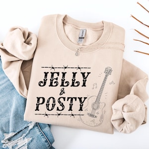 Jelly Roll Posty SVG PNG, Jelly Roll Concert Shirt, Post Merch, Posty Shirt, Western Graphic T-shirt, Country Music Tour Outfit, Jelly and Posty