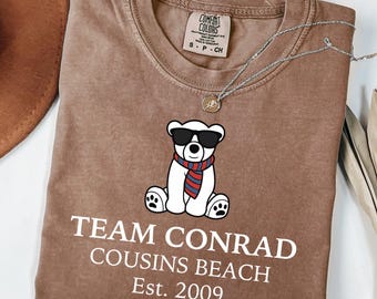 Team Conrad 2009 PNG SVG, Funny Junior Mint Bear SVG, Teddy Bear Team, ConradTeam Conrad Junior Mint Bear Tee, Cousins Beach Est. 2009 Shirt