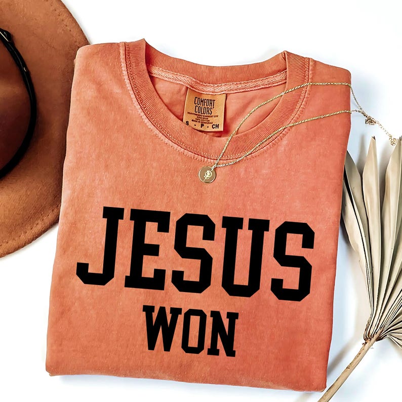 Jesus won SVG PNG, christlicher Entwurf, Jesus Shirt, christliches religiöses Shirt, Bibel-Vers-Shirt, christliches Shirt, christliches SweatshirtSvg Cricut Bild 12