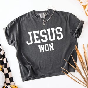 Jesus won SVG PNG, christlicher Entwurf, Jesus Shirt, christliches religiöses Shirt, Bibel-Vers-Shirt, christliches Shirt, christliches SweatshirtSvg Cricut Bild 4