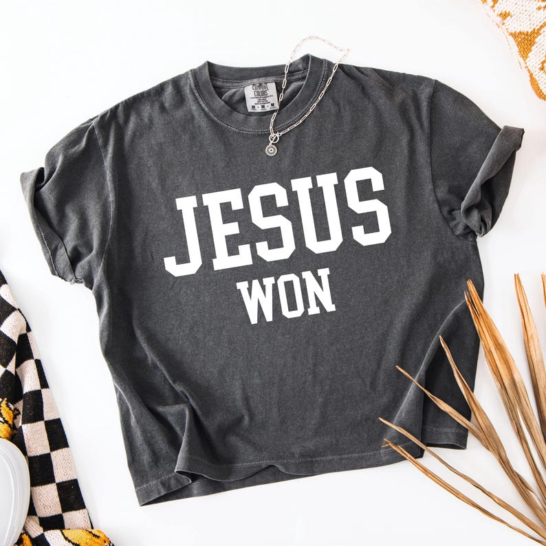 Jesus won SVG PNG, christlicher Entwurf, Jesus Shirt, christliches religiöses Shirt, Bibel-Vers-Shirt, christliches Shirt, christliches SweatshirtSvg Cricut Bild 4