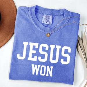 Jesus won SVG PNG, christlicher Entwurf, Jesus Shirt, christliches religiöses Shirt, Bibel-Vers-Shirt, christliches Shirt, christliches SweatshirtSvg Cricut Bild 16
