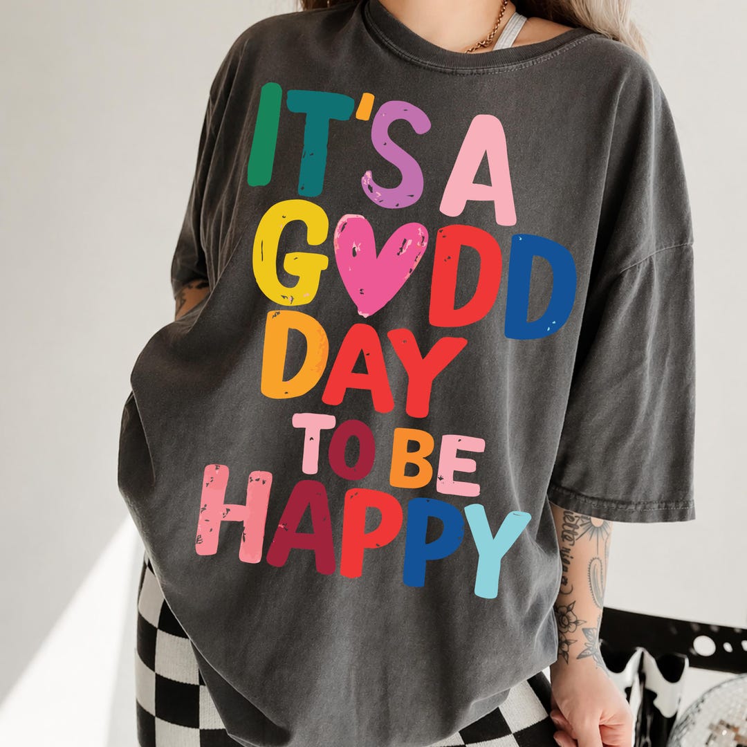 It's a Good Day to Be Happy SVG PNG Shirt, Retro Boho Hippie Shirt ...