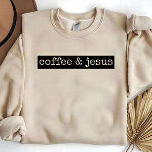 Coffee & Jesus SVG PNG, Christian Coffee Lover Svg, Faith Png, Religious Inspirational Png, Women Svg, Gift for Her,Bible Verse Inspired Png