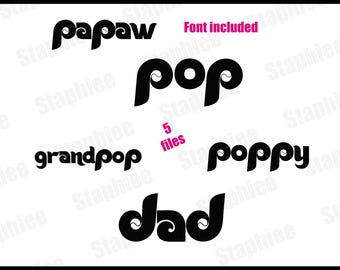 Phillies Dad SVG Bundle, Popop Grandpa PNG (Digital Download)