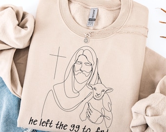 Er verließ die 99, um mich zu finden (SVG/PNG), christliche SVG-Datei, Bibelvers-SVG, christliches T-Shirt, Glaubens-SVG, religiöse SVG-Datei, Sublimations-PNG/SVG/Cricut-Datei