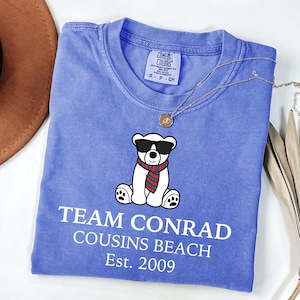 Team Conrad 2009 PNG SVG, Funny Junior Mint Bear SVG, Teddy Bear Team, ConradTeam Conrad Junior Mint Bear Tee, Cousins Beach Est. 2009 Shirt
