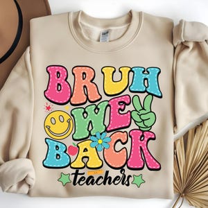 Bruh We Back Teachers PNG, First Day Of School Svg, Bruh Teacher Shirt , Back To School Svg, Funny Teachers Shirt, Funny Teacher Shirt Gift