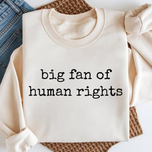 Big Fan Of Human Rights SVG PNG, Equality Shirt, Social Justice Shirt, Political Protest Tee, Activist Svg, Immigrant Rights Social Justice image 6