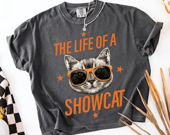 The Life of a Showcat PNG, Funny Cat Showgirl Era Png, Vintage Cool Cat Sunglasses Png, TS Fan Concert Png, Digital Download Sublimation Png