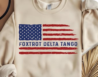 Foxtrot Delta Tango SVG PNG, Anti-Trump Png, Not Subtle Anti-Trump Svg, Resist & Persist Republican Usa Flag Png, FDT Svg, Democratic Gift