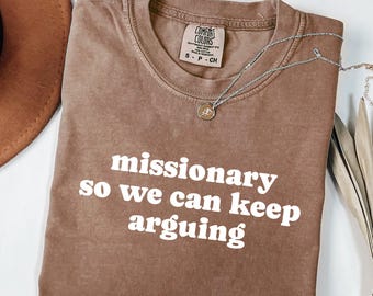 Misionero para que podamos seguir discutiendo SVG PNG, comedia divertida para adultos SVG, camiseta desquiciada, camiseta para parejas PNG, relación divertida SVG, camiseta de comedia
