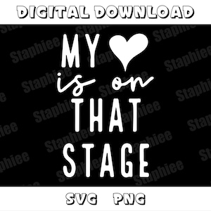 Tanzen Mama SVG PNG, Mein Herz ist auf dieser Bühne Shirt, Tanzen Mama SVG, Mama Geschenk Shirt, Muttertag Shirt, Tanzen Mama Shirt, Cut File Cricut
