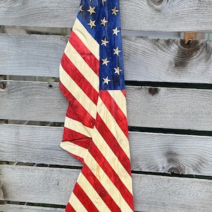 Draped American Flag