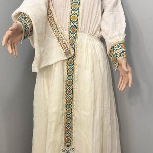 Ethiopian Dress | Habesha Dress | Eritrean Dress | 100% Handmade in Ethiopia |Traditional Zuria Ethiopian Eritrean Menen Kemis| Traditional