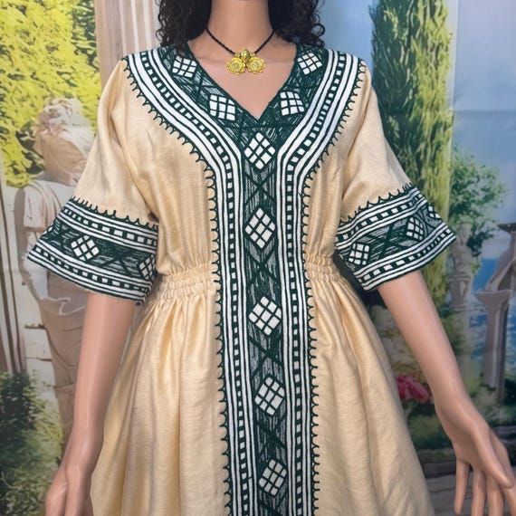 Traditional Ethiopian Clothing Handmade Habesha Kemis Dress Cultural African Outfit Wedding & Celebration Dress Traditional Ethiopian Clothing Handmade Habesha Kemis Dress Cultural African Outfit Wedding & Celebration Dress