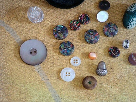 12-Piece Lot Mixed Rhinestone Fancy Buttons for Crafts Repurpose