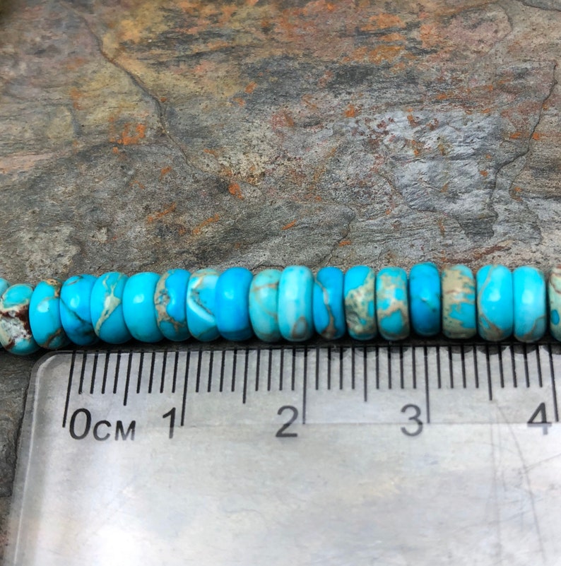 Tremendous Turquoise Jasper Semi Precious Beads