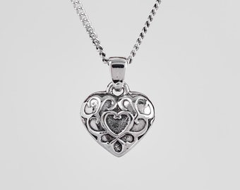 Heart Container Silver Pendant - The Legend of Zelda Jewelry - Videogame Necklace