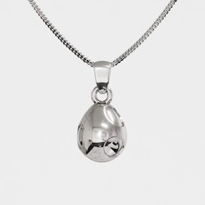 Yoshi&#39;s Egg Silber Anhänger - Super Mario Schmuck - Geschenke für Nintendo Fans