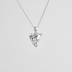 Sterlingzilveren Cubone-hanger – gamerketting, anime-sieraden