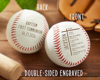 Regalo cristiano personalizzato a tema baseball: Prima Comunione, Ricordo del Battesimo, Regali per il Battesimo dei bambini, Regalo di compleanno per il figlio, Regali a tema baseball