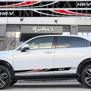 Easy-to-apply vinyl car stickers for a personalized look compatible with HR-V 2023
