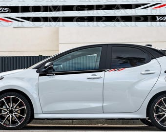 Pegatinas de vinilo para coche Yaris GR - Calcomanías elegantes