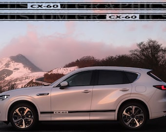 Muestra tu estilo con calcomanías personalizadas para autos compatibles con Mazda-CX-60