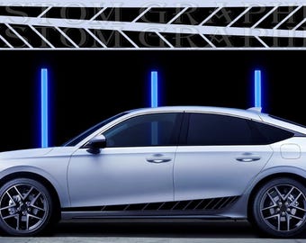 Custom Vinyl Car Decals: Compatible with Civic EHEV 2023