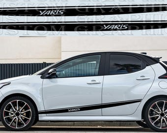 Pegatinas de vinilo para Yaris GR: Calcomanías duraderas para autos