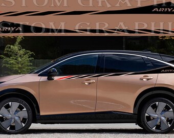 Personalized car stickers made from durable vinyl compatible with Nissan Ariya 2023