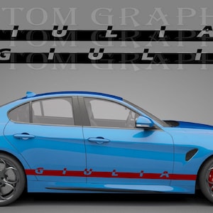 Giulia Vinyl Car Decals - Stylish Car Stickers