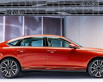 アコードに対応した、耐久性のあるビニール製のカスタム車両ステッカー