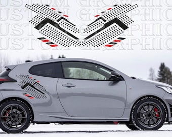 Muestra tu estilo con pegatinas personalizadas para coche compatibles con Yaris