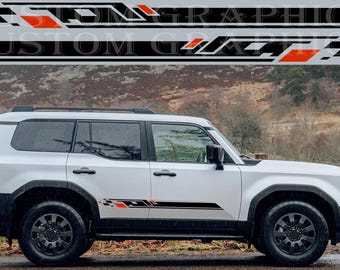 Vinilos adhesivos para Land Cruiser 250, gráficos laterales para coche