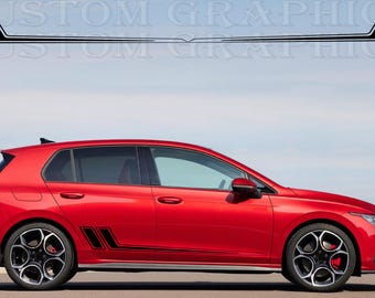 Golf GTI Vinyl Car Decals: Custom Graphics, Sleek Design