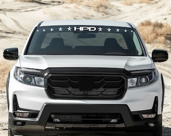 Custom vinyl car stickers for Front Glass compatible with Ridgeline HPD