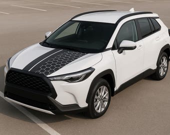 Your Car, Your Style! Shop Vinyl Hood Stickers Now compatible with Corolla Cross