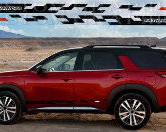 Muestra tu estilo con calcomanías personalizadas para autos compatibles con Nissan Pathfinder 2023
