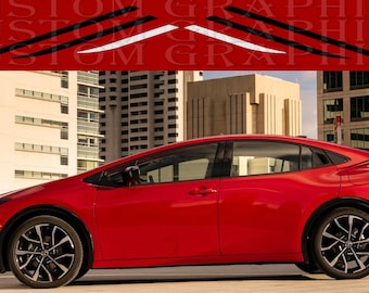 Custom vinyl car stickers for personalizing your ride compatible with Prius 2023