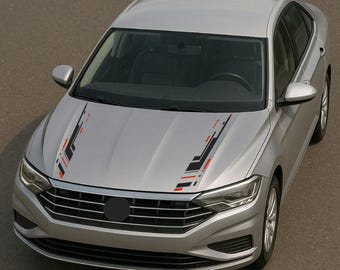 Jetta Hood Vinyl Decals: Custom Car Stickers