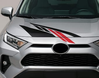 Adhesivos de vinilo resistentes a la intemperie para capó: ajuste universal, fácil aplicación