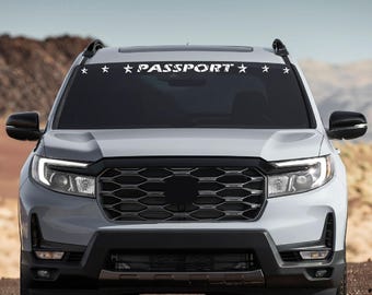 Front Glass Sticker Your Way to a Unique Ride compatible with Passport
