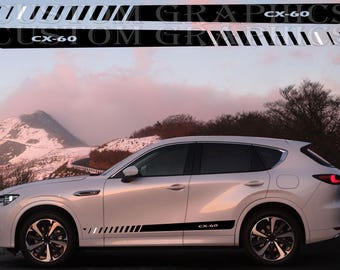 Vinyl car decals in various designs compatible with Cx-60 One passenger side