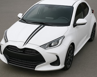 Yaris GR Car Vinyl Stickers: Durable Auto hood Decals