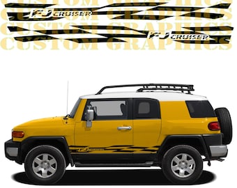 Conduisez avec style grâce aux autocollants en vinyle personnalisés compatibles avec le FJ Cruiser