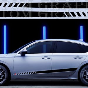 Personalizowane naklejki samochodowe winylowe kompatybilne z Civic EHEV 2023