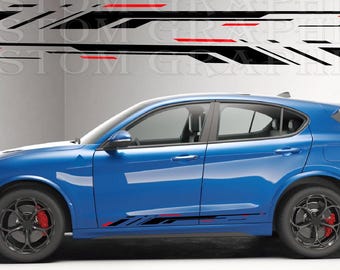 Nuestras calcomanías de vinilo ofrecen infinitas posibilidades para personalizar tu vehículo compatible con Stelvio